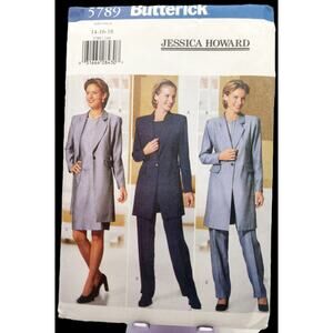 New BUTTERICK 5789 Sewing Pattern Misses' Jacket, Top, Skirt, and Pants 14 16 18